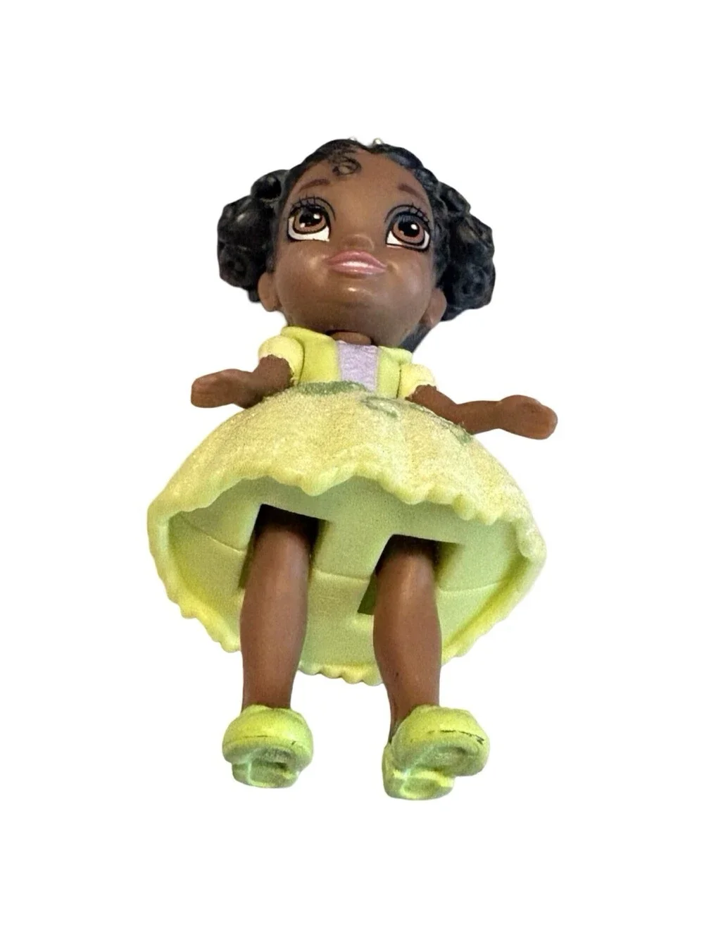 Disney My First Princess & The Frog Tiana Toy Mini Toddler Figure Green Dimples